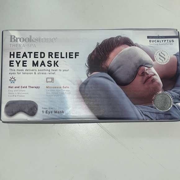 Brookstone Other - Brookstone Thera-Spa Heated Relief Eye Mask – Eucalyptus Aromatherapy, New!